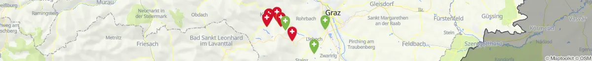 Map view for Pharmacies emergency services nearby Köflach (Voitsberg, Steiermark)